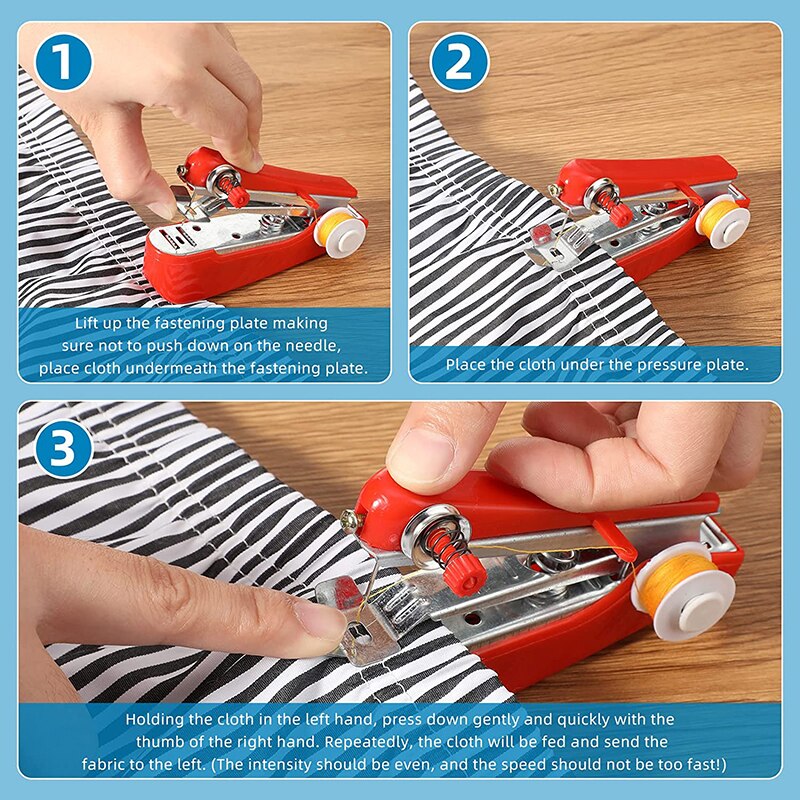 Portable Handheld Sewing Machine Mini Stitch Tool For Clothes, DIY, And Travel