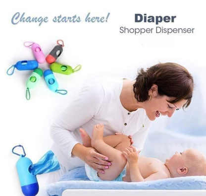 Portable Diaper Bag Dispenser With Baby Powder Scent Bags